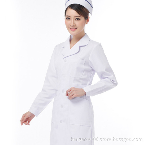 Wholesale Design Nurses Hospital Cotton White Dress Uniform Patterns